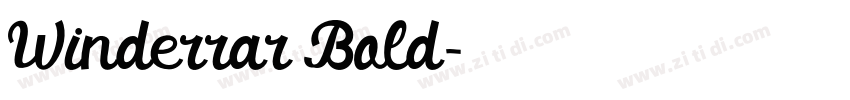 Winderrar Bold字体转换